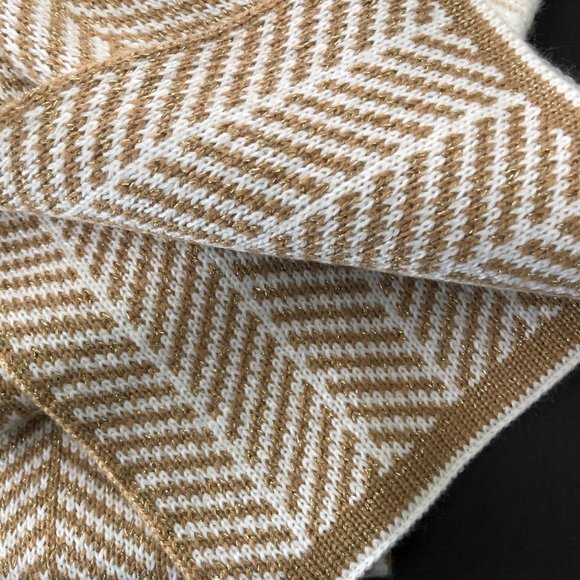 CALVIN KLEIN Hat & Scarf Set Chevron Pattern NWT main image 5